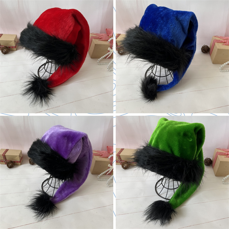 Santa Hat Plush - Çocuklar ve Yetişkinler için Peluş Noel