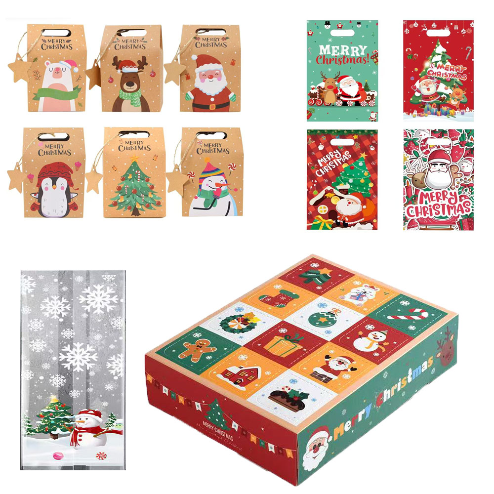 Advent Calendar Gift - Noel Kurabiye Torbaları Şeker Kutuları Hediye