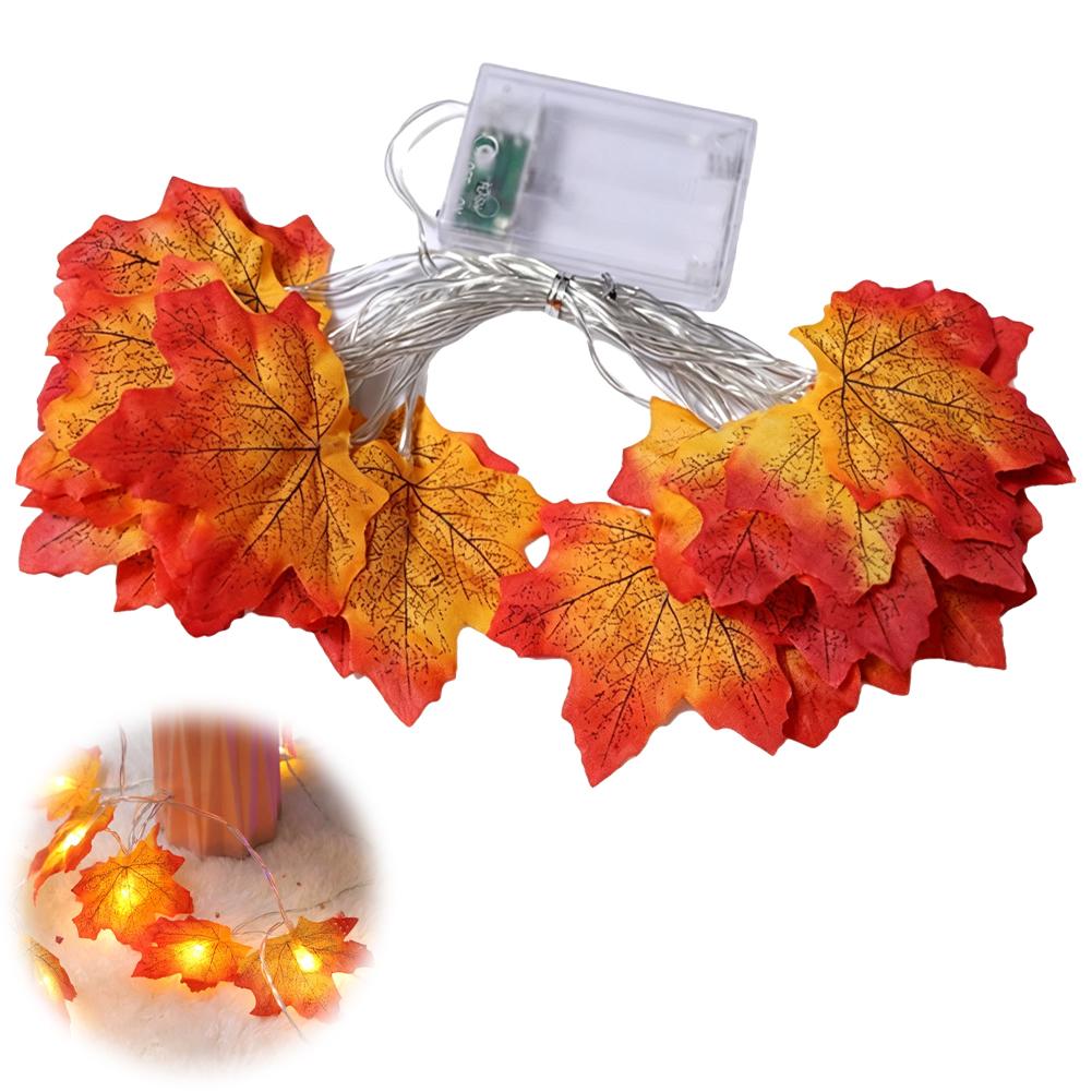 Led Fairy String Lights - Akçaağaç Yaprağı Çelenk Işık Zinciri LED