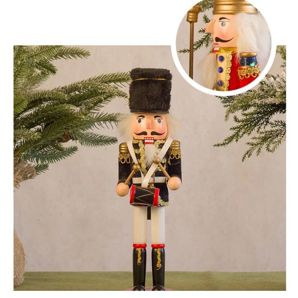 Nutcracker Figurine - Advent Malzemeleri Vintage Noel Fındıkkıran Boyalı