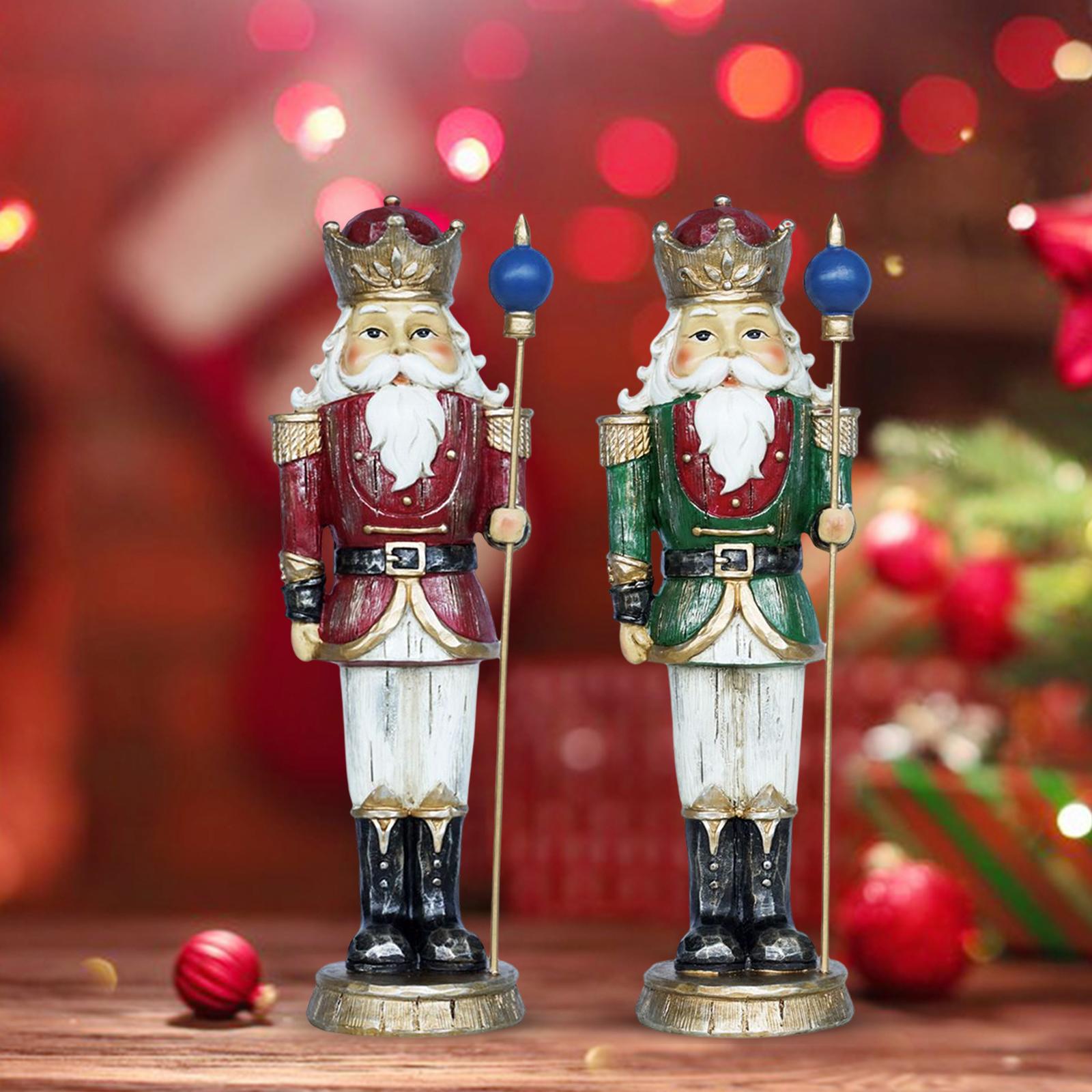 Nutcracker Figurine - 10 inç Reçine Noel Fındıkkıran Asker