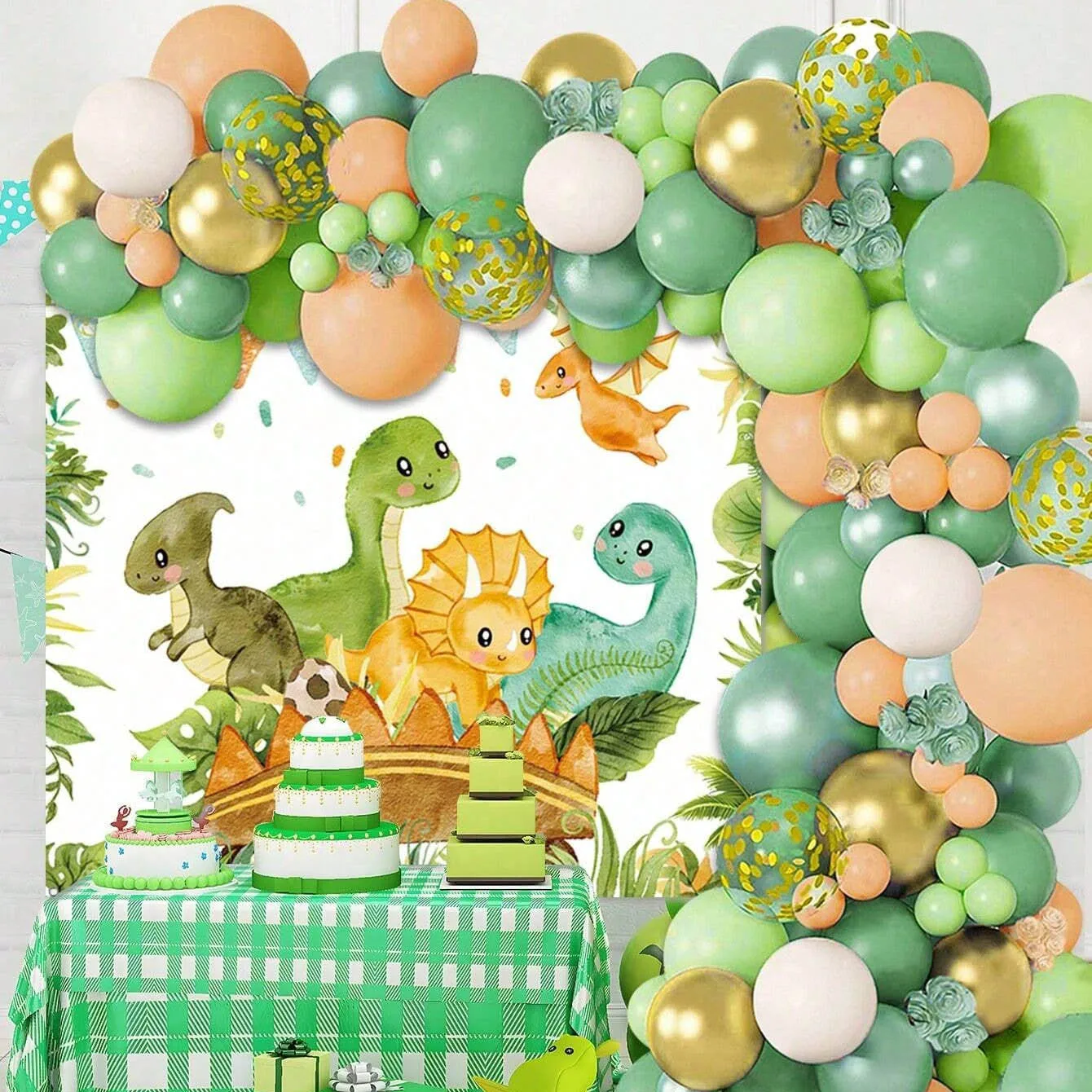 Tinsel Garland Decoration - Çocuk Doğum Günü Dino Temalı Partisi