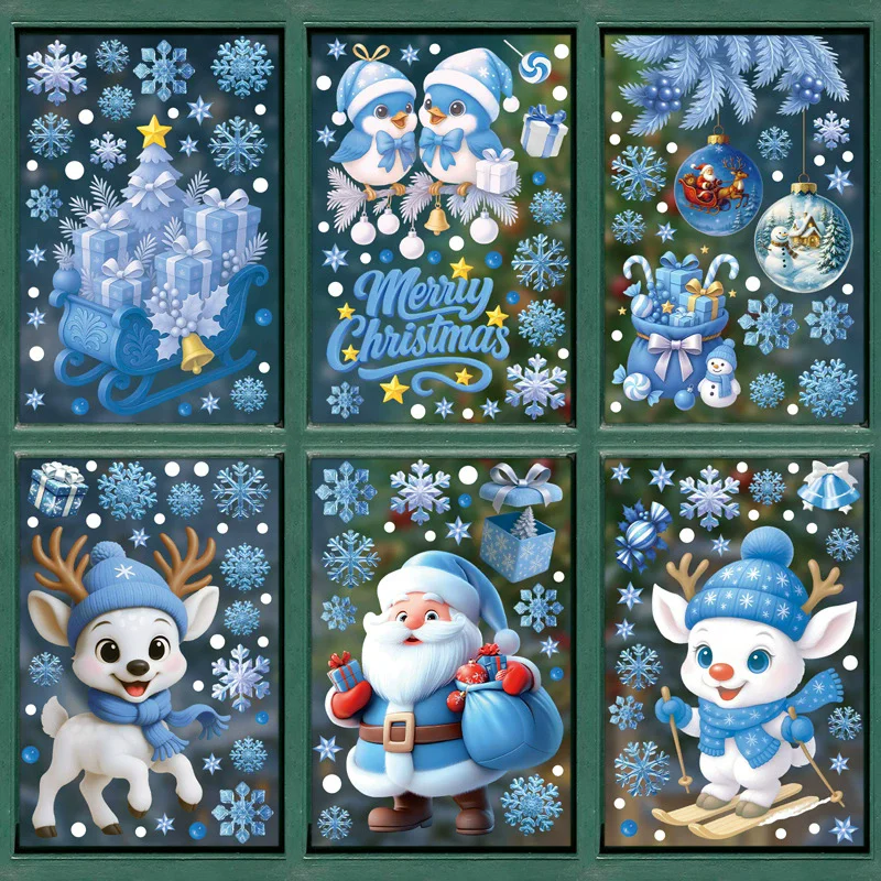 Snowflake Window Decal - Kendin Yap Noel PVC Pencere Statik