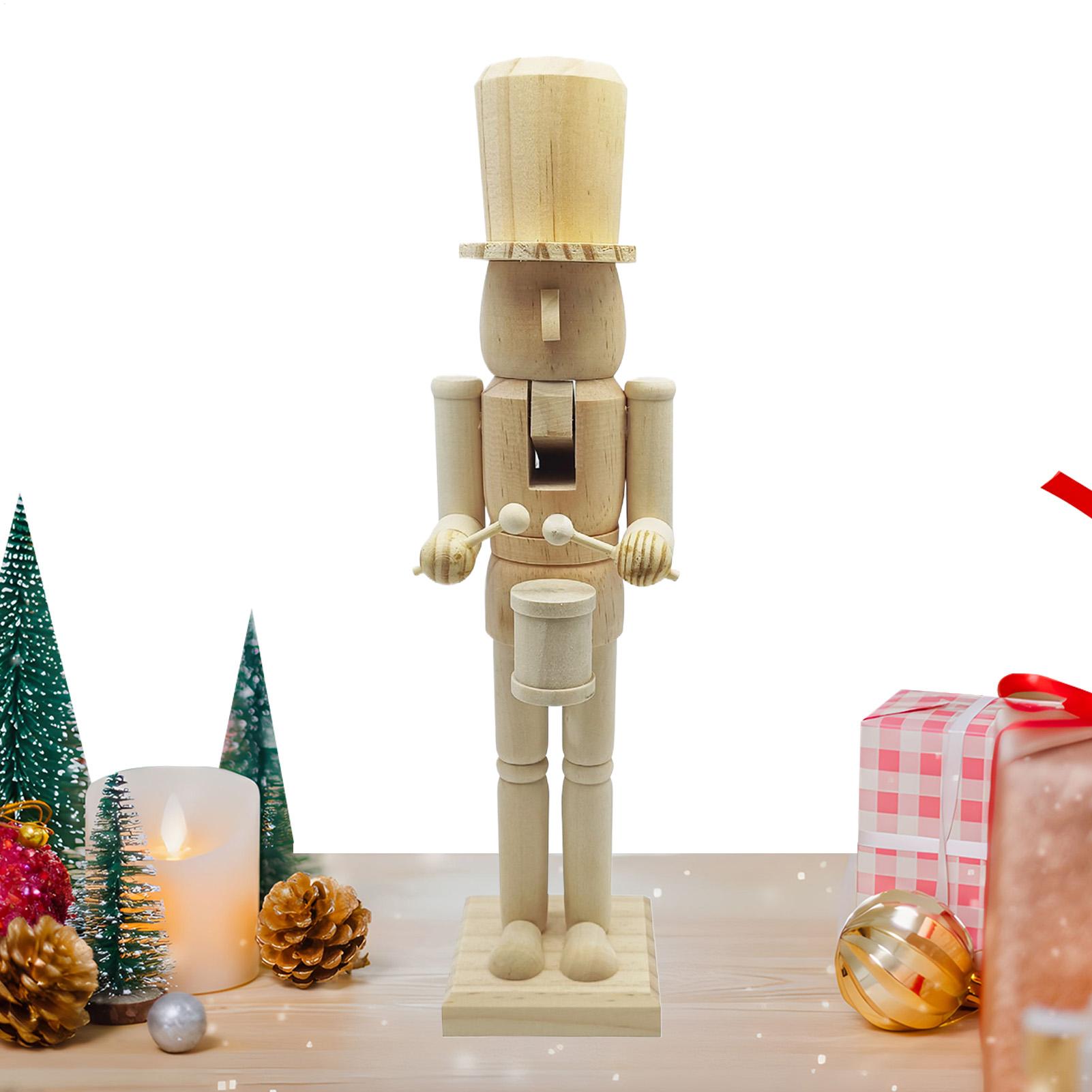Nutcracker Figurine - Fındıkkıran Dekor 38 cm Ahşap Şenlikli
