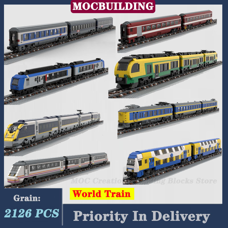 Lego Set City - MOC şehir 220 sınıf dizel tren