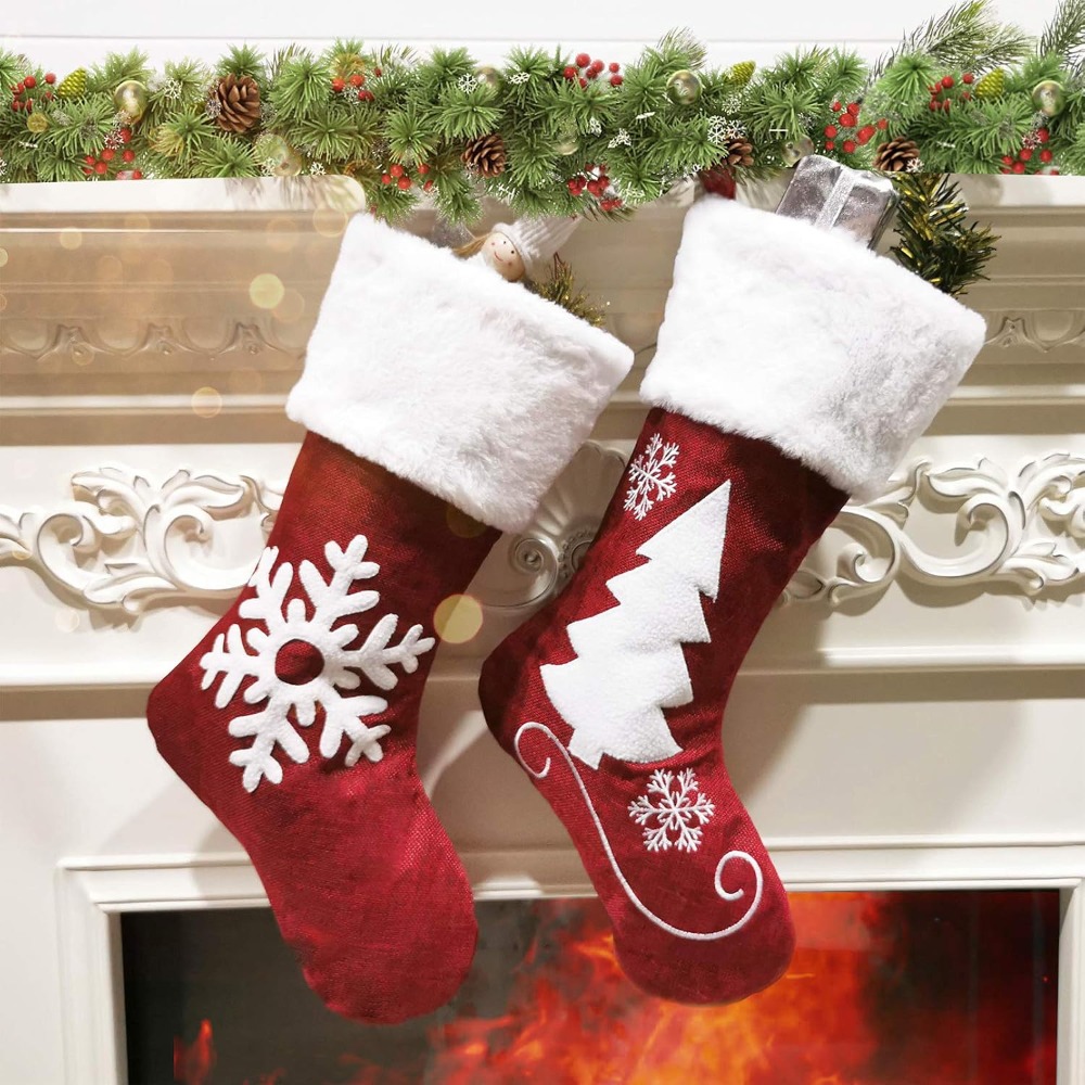 2-4 Adet Büyük Çuval Bezi Noel - Christmas Stocking Hanging incelemesi ve fiyatı