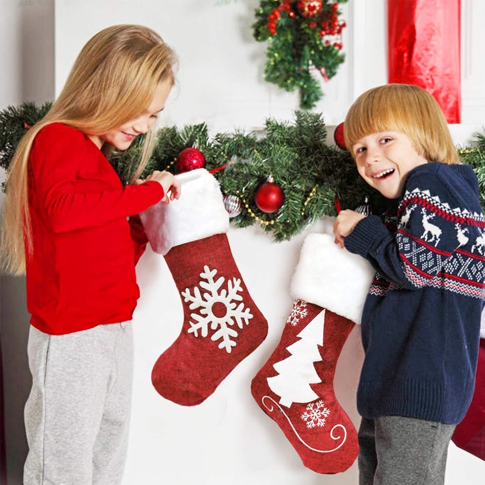 2-4 Adet Büyük Çuval Bezi Noel - Christmas Stocking Hanging incelemesi ve fiyatı