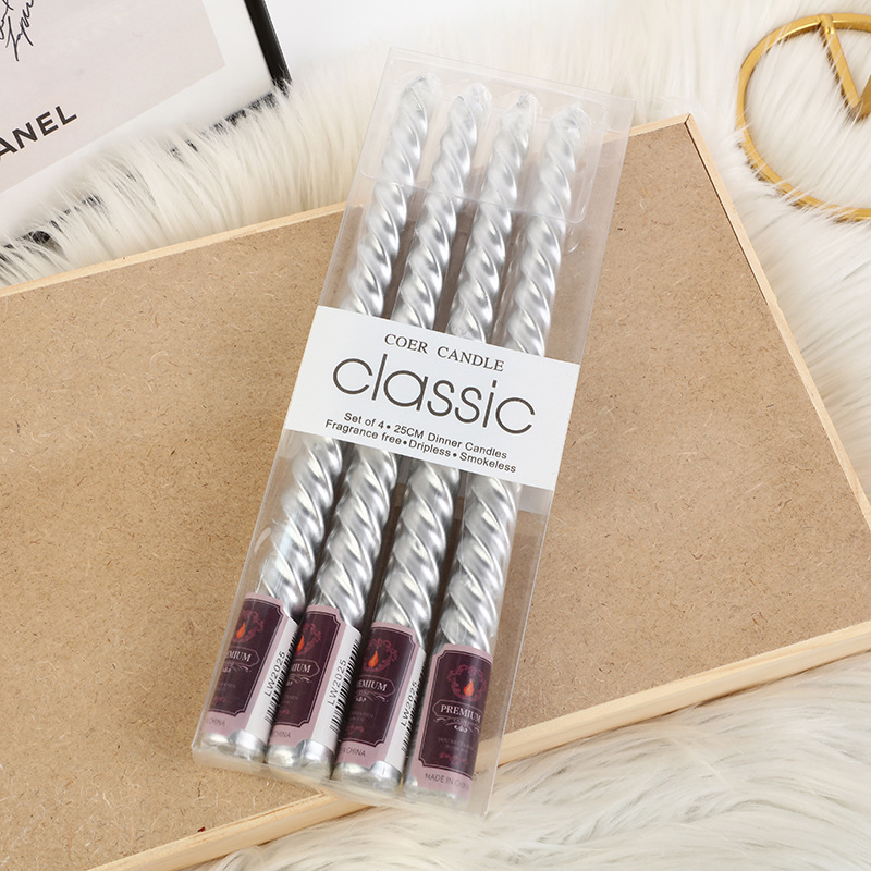 4 adet Avrupa tarzı Uzun saplı - Holiday Candle Set incelemesi ve fiyatı