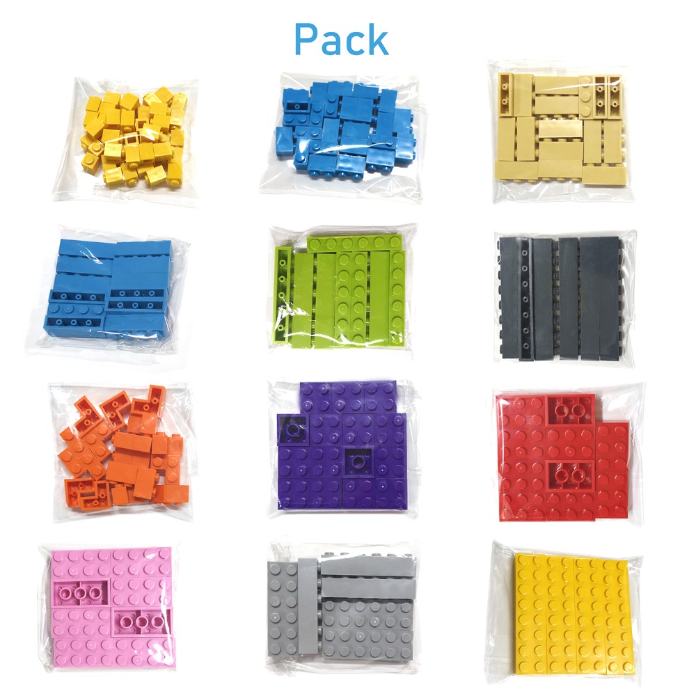 200 adet 2x4 Nokta DIY Yapı Ta - Lego Set City incelemesi ve fiyatı