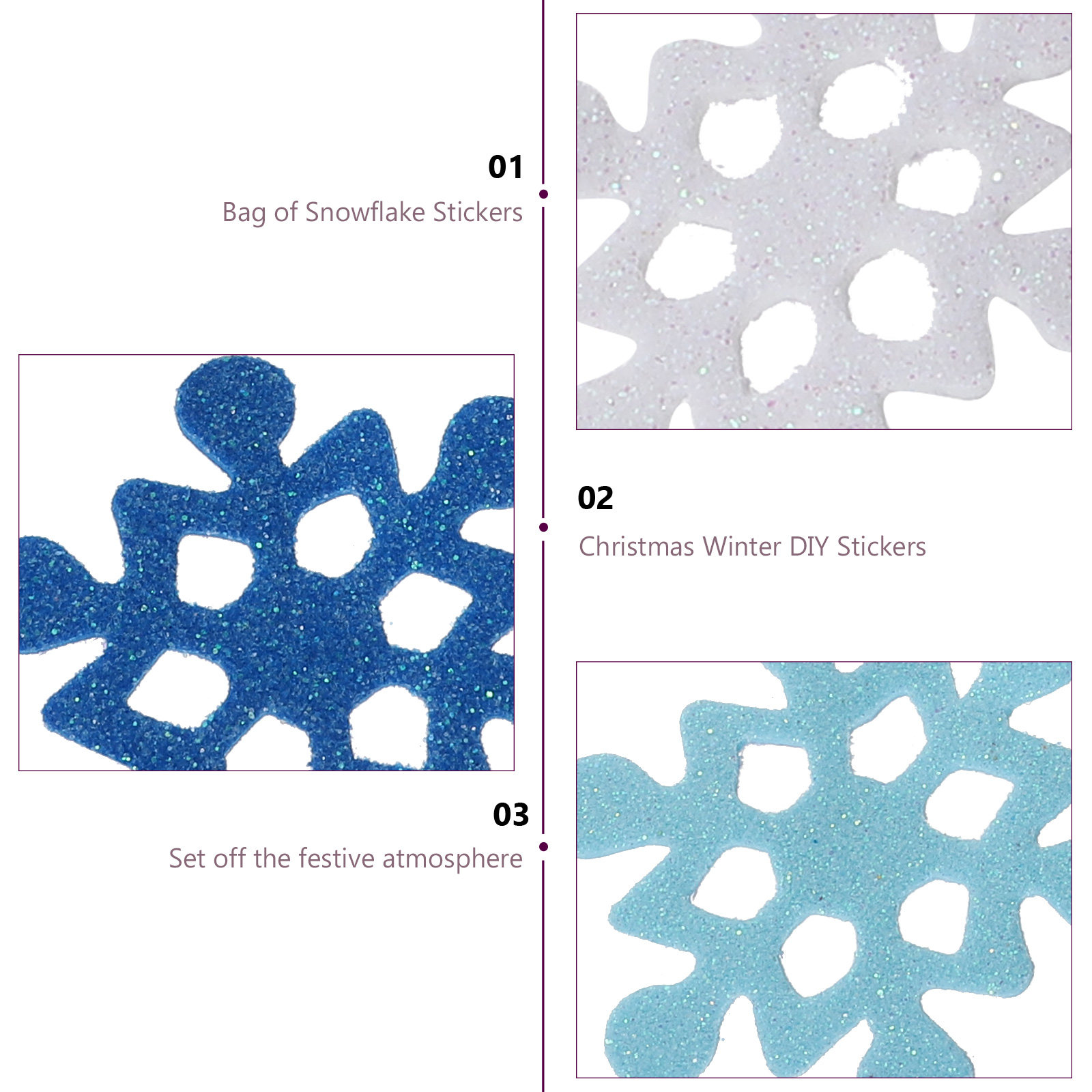Kar Tanesi Köpük Çıkartmaları  - Snowflake Window Decal incelemesi ve fiyatı
