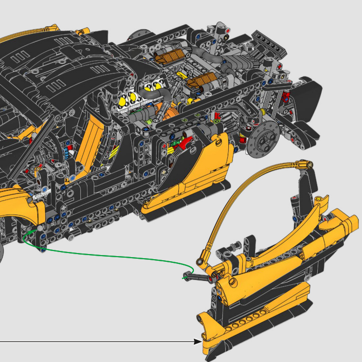 Sarı Montajlı Spor Araba 1:8 Ö - Lego Set Technic incelemesi ve fiyatı