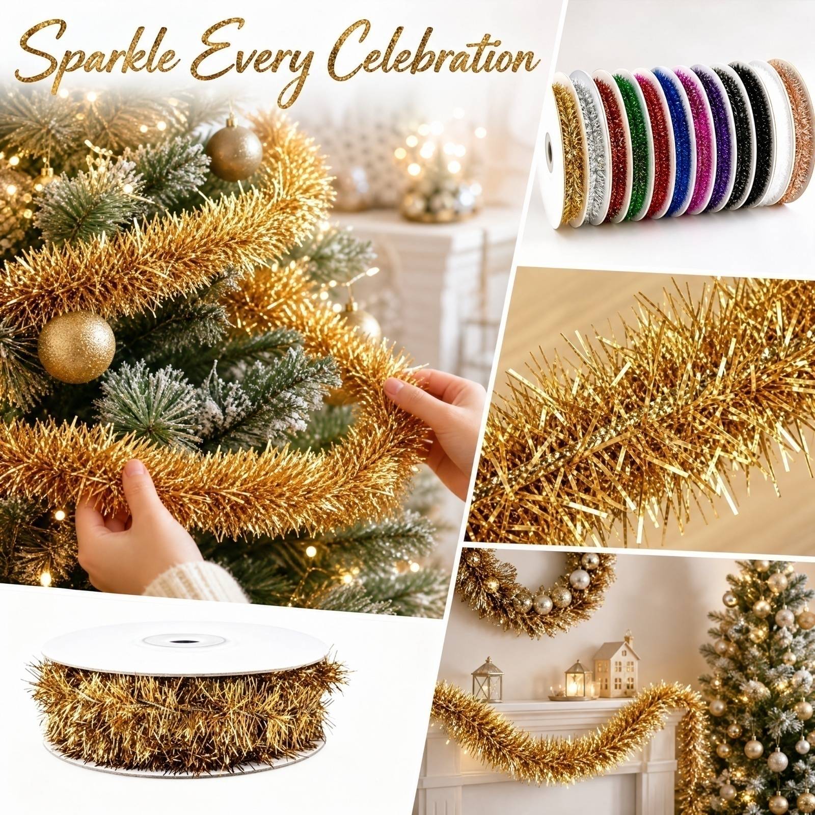 Plastik Tel Çelenk 5m Uzunluğu - Tinsel Garland Decoration incelemesi ve fiyatı