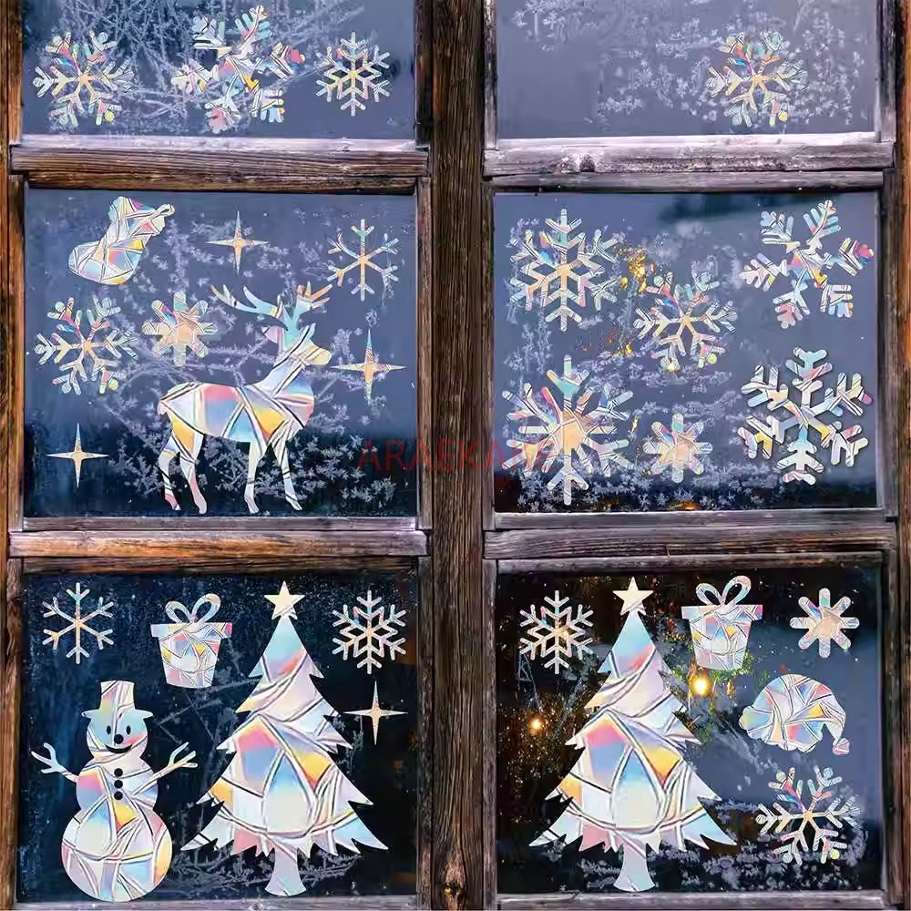 2'li Set Noel Elektrostatik Pe - Snowflake Window Decal incelemesi ve fiyatı