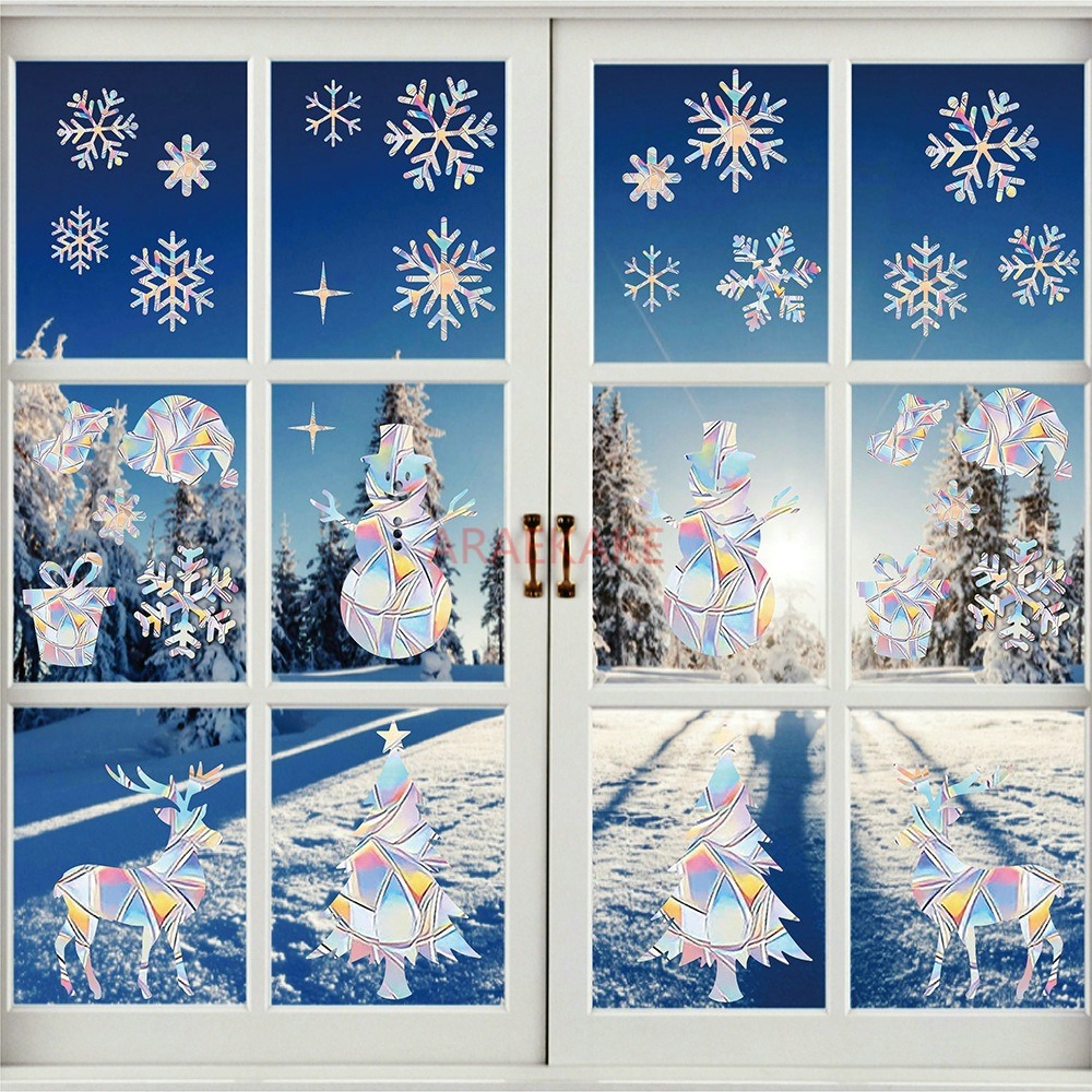 2'li Set Noel Elektrostatik Pe - Snowflake Window Decal incelemesi ve fiyatı
