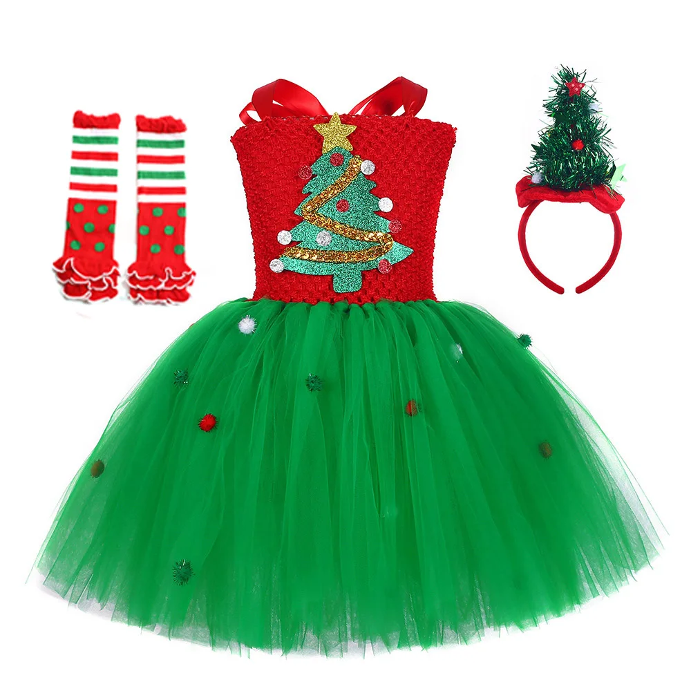 Noel Çocuklar Tutu Elbise Ren  - Elf Costume Christmas incelemesi ve fiyatı