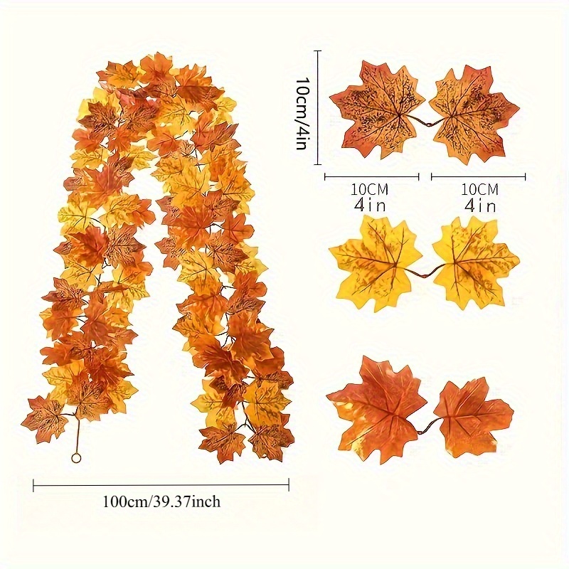 100CM Sonbahar Yapay Akçaağaç  - Christmas Wreath Fake incelemesi ve fiyatı