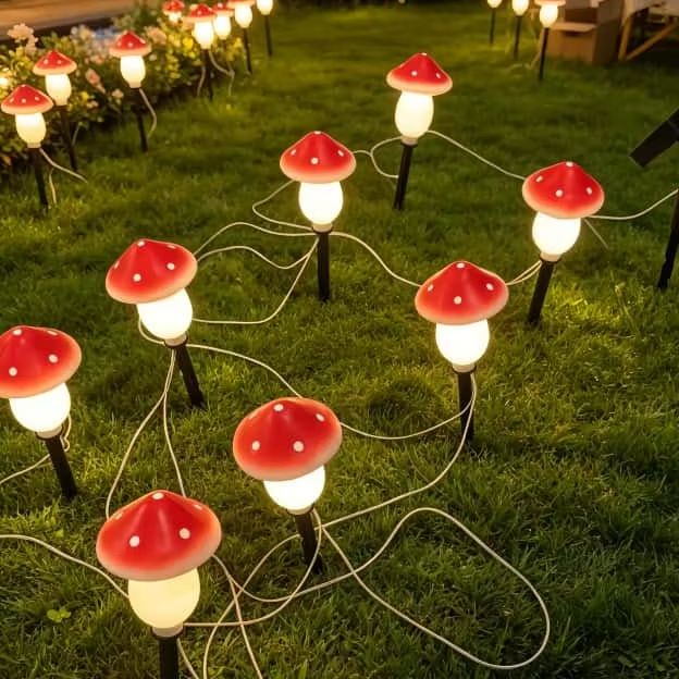 Güneş Enerjili Mantar Şeklinde - Christmas Lights Outdoor incelemesi ve fiyatı