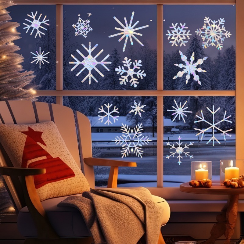 Noel Kar Tanesi Desenli Gökkuş - Snowflake Window Decal incelemesi ve fiyatı